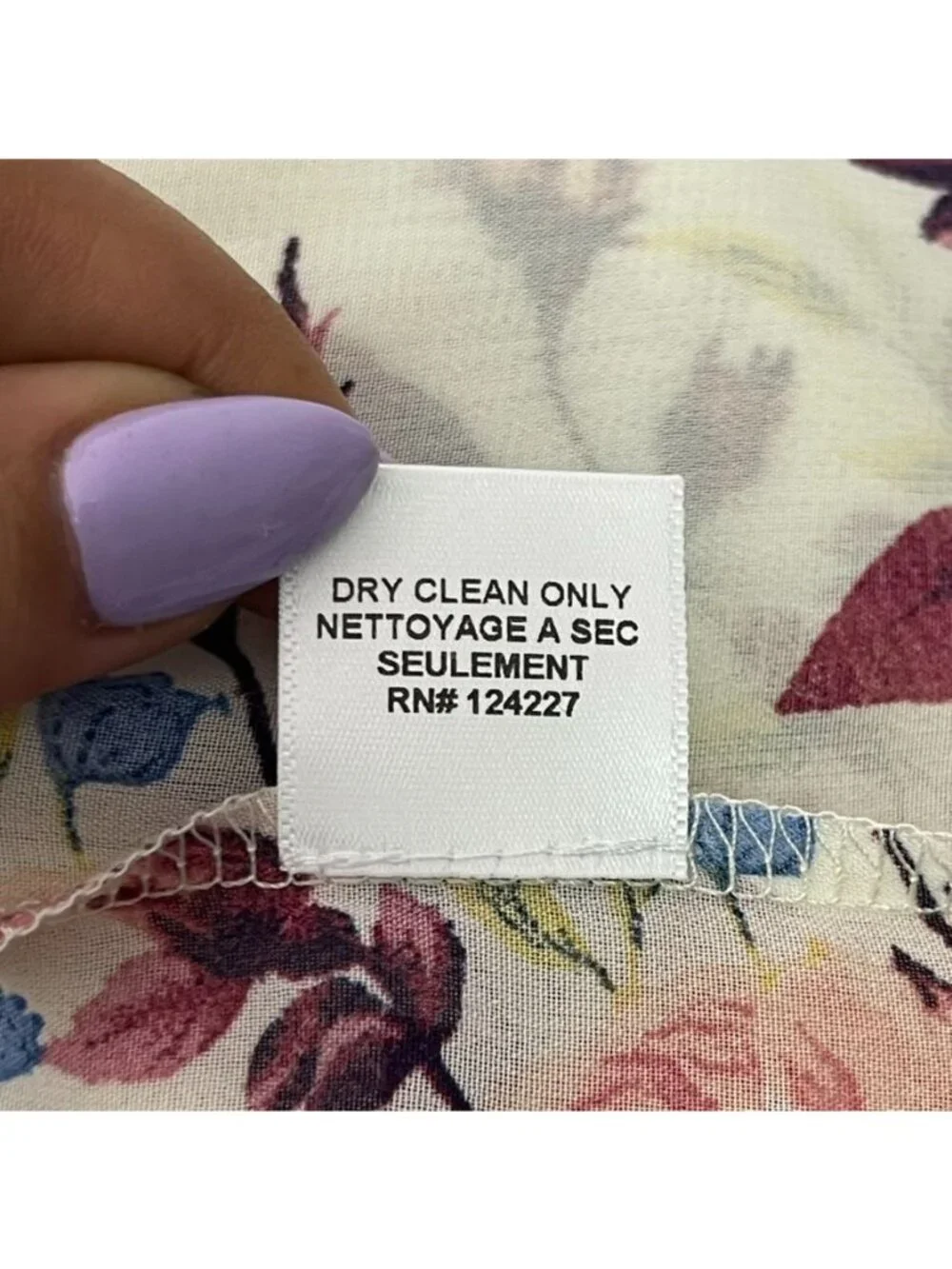 MISA Los Angeles Sia Floral Chiffon Ruffle Blouse XS Burgundy Cream Boho Tassel - Picture 12 of 12